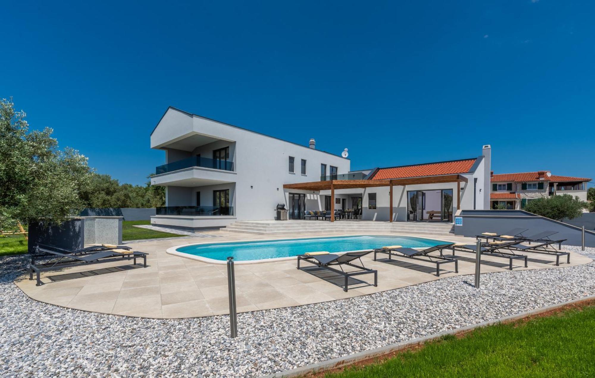 Villa Posidonia Near Pula With Sea View And Surrounded By Olive Trees Krnica Exteriér fotografie