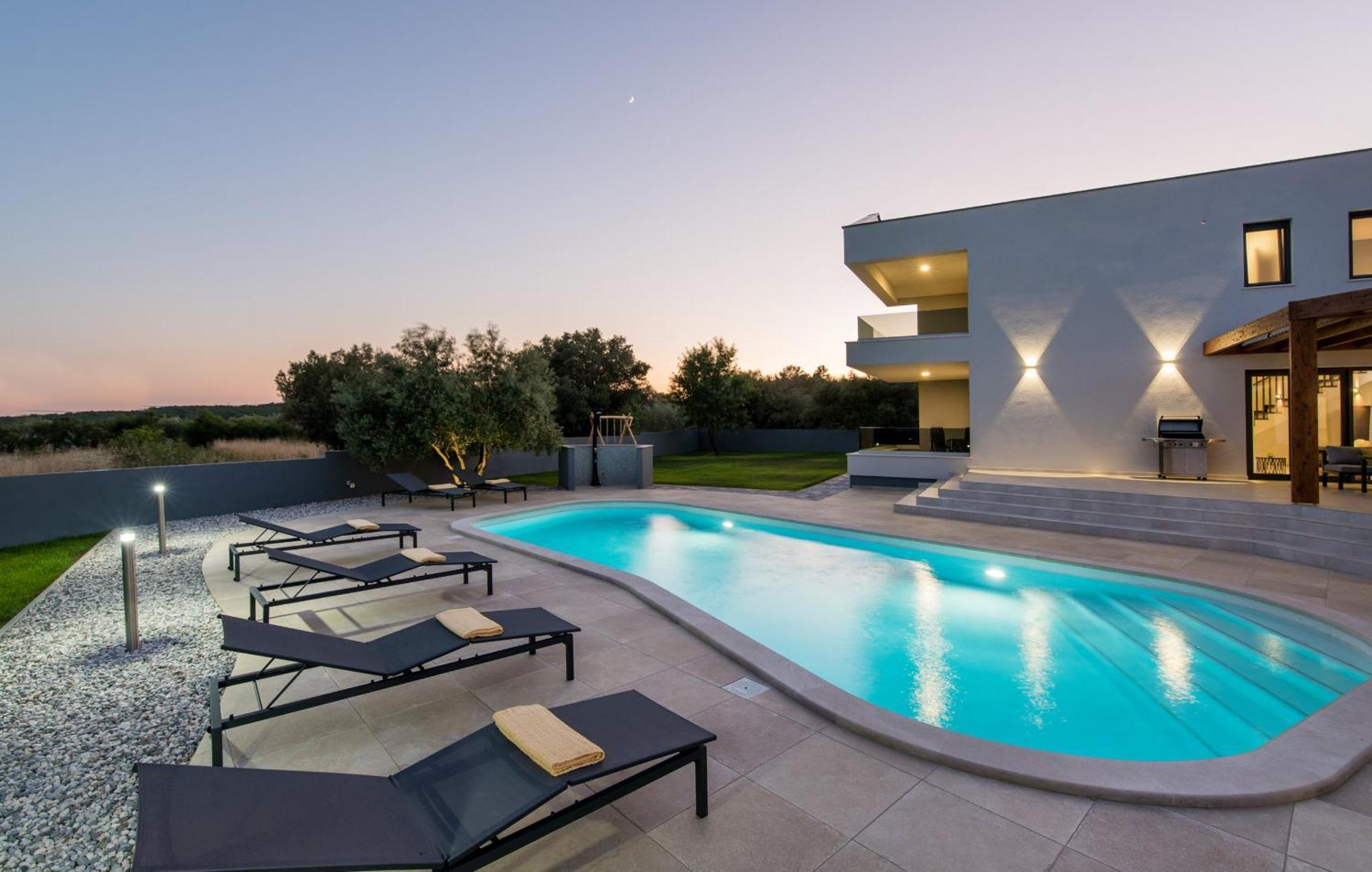 Villa Posidonia Near Pula With Sea View And Surrounded By Olive Trees Krnica Exteriér fotografie