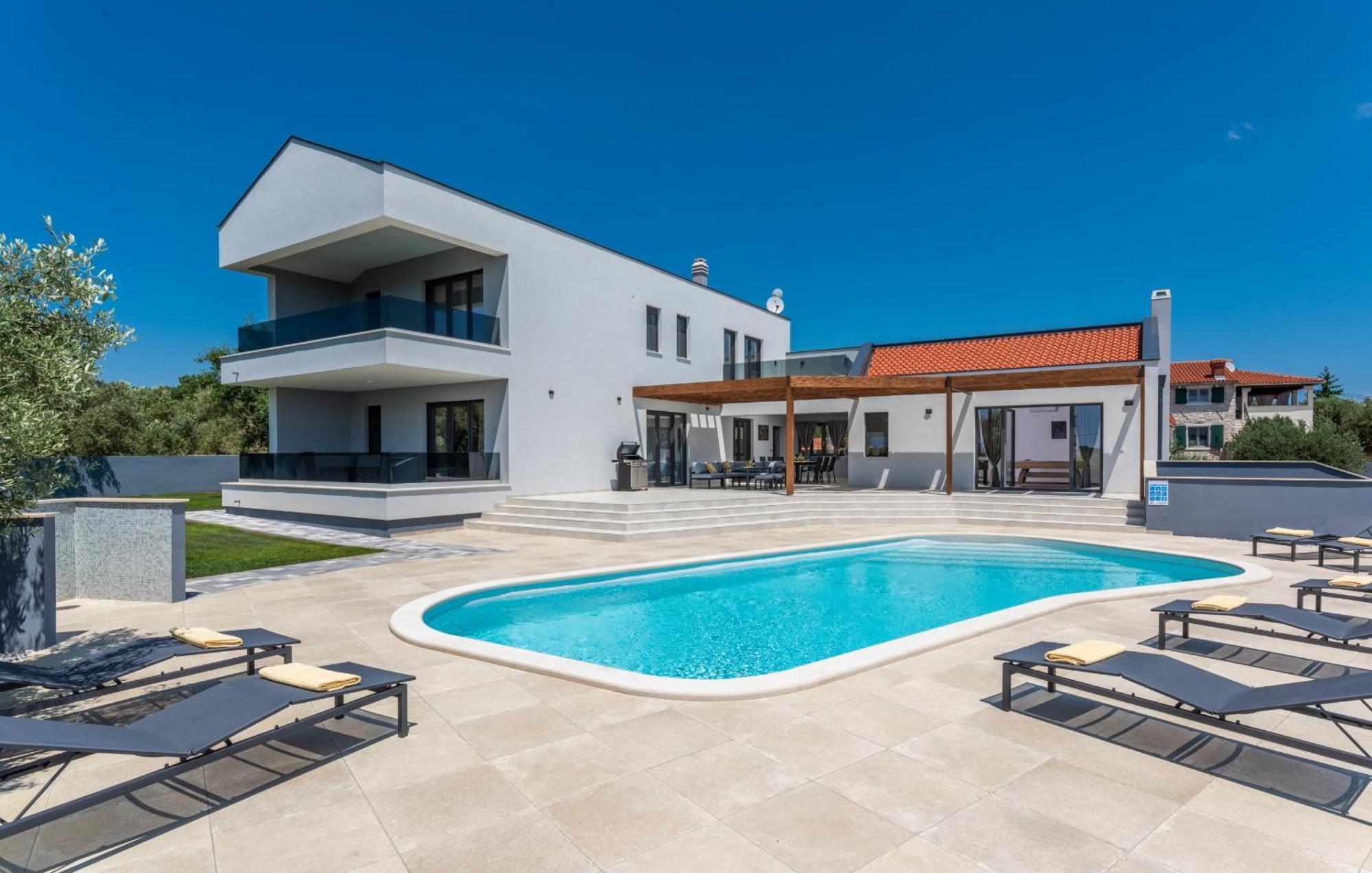 Villa Posidonia Near Pula With Sea View And Surrounded By Olive Trees Krnica Exteriér fotografie