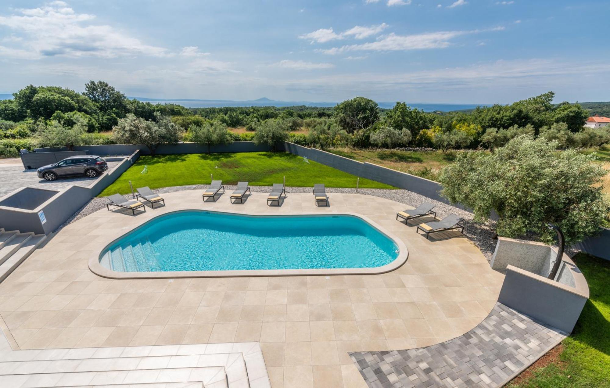 Villa Posidonia Near Pula With Sea View And Surrounded By Olive Trees Krnica Exteriér fotografie