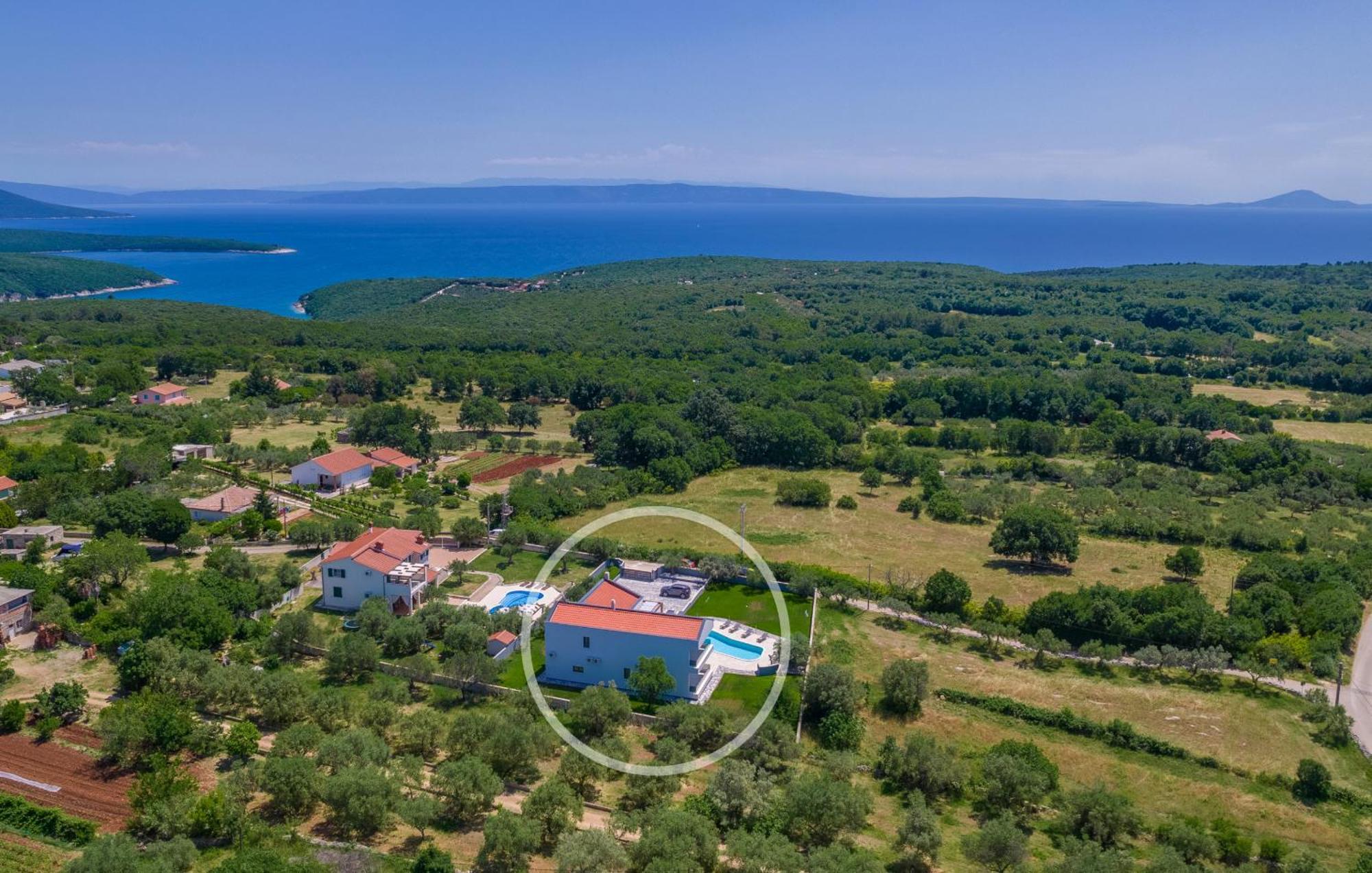 Villa Posidonia Near Pula With Sea View And Surrounded By Olive Trees Krnica Exteriér fotografie